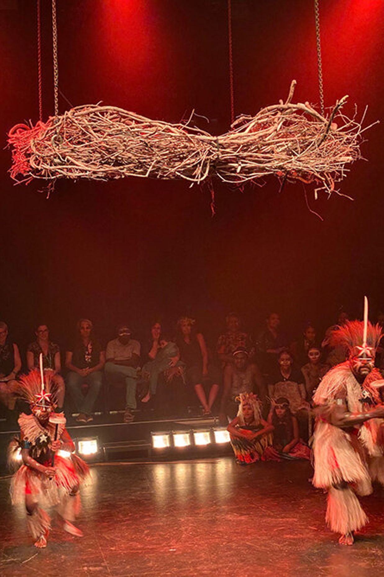 Dancers performing at Bulmba-ja's opening night