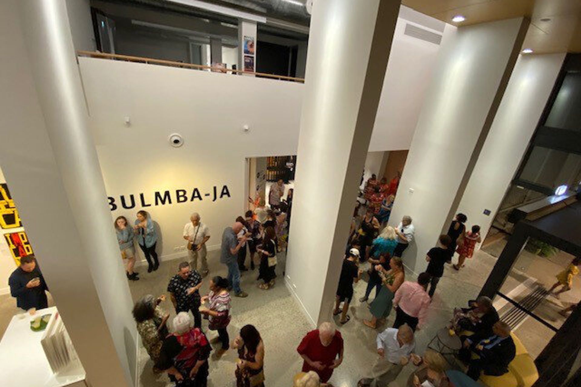 Guests attending the opening night