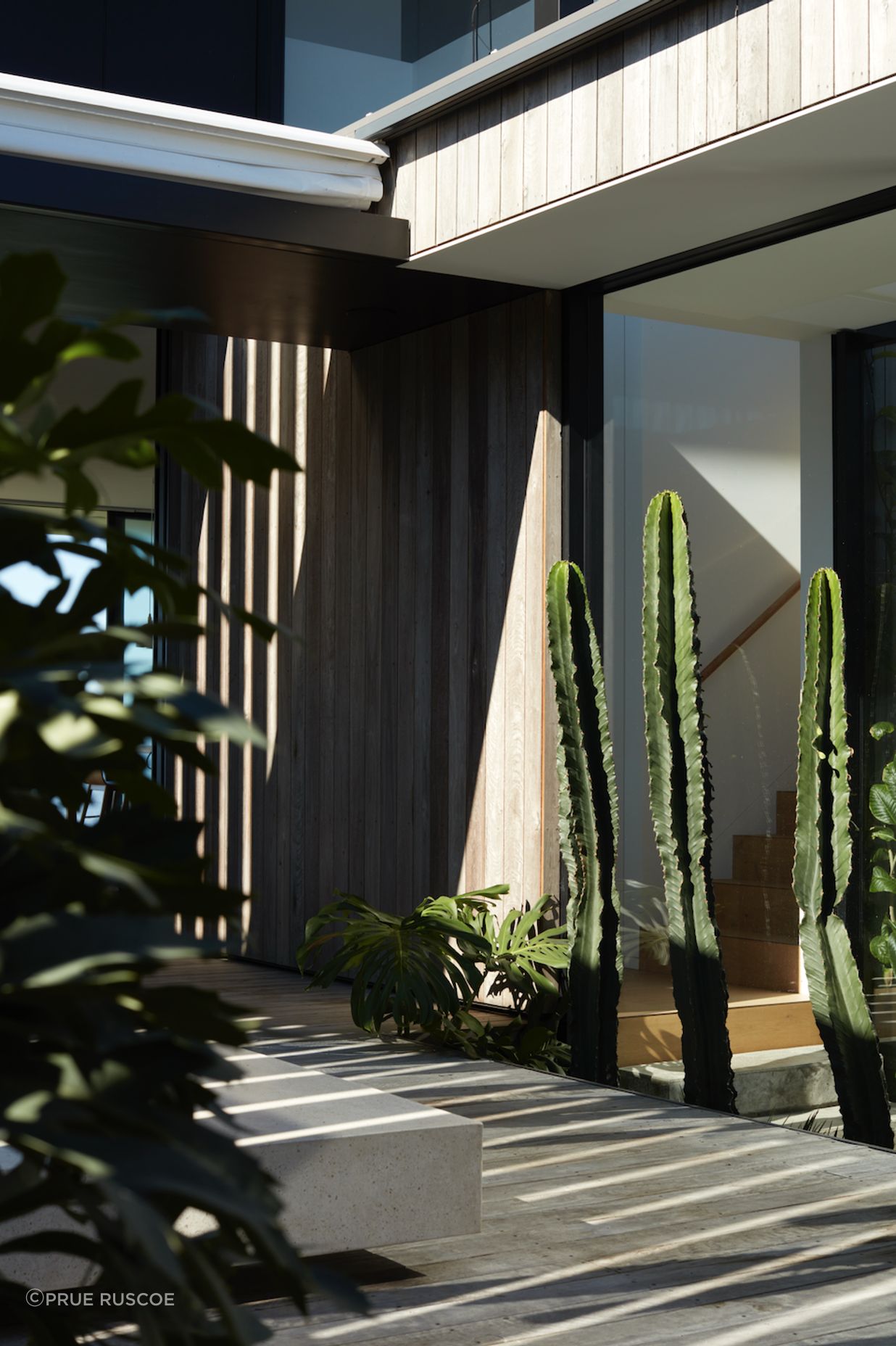 The material selection merges a sense of casual comfort with enduring strength.
