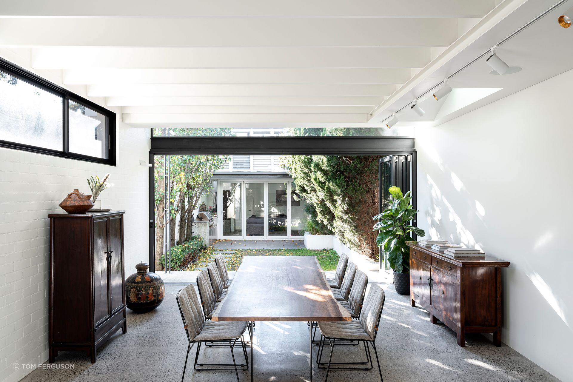 Camperdown House: the clients desired the creation of distinct spaces for family use.
