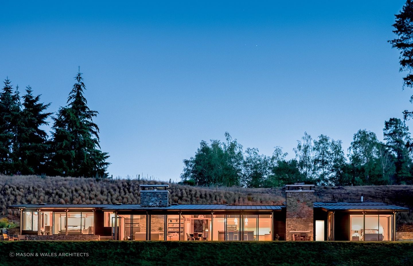 Views of the beautiful surrounding area can be enjoyed from anywhere inside the home. | Photography: Dennis Radermacher