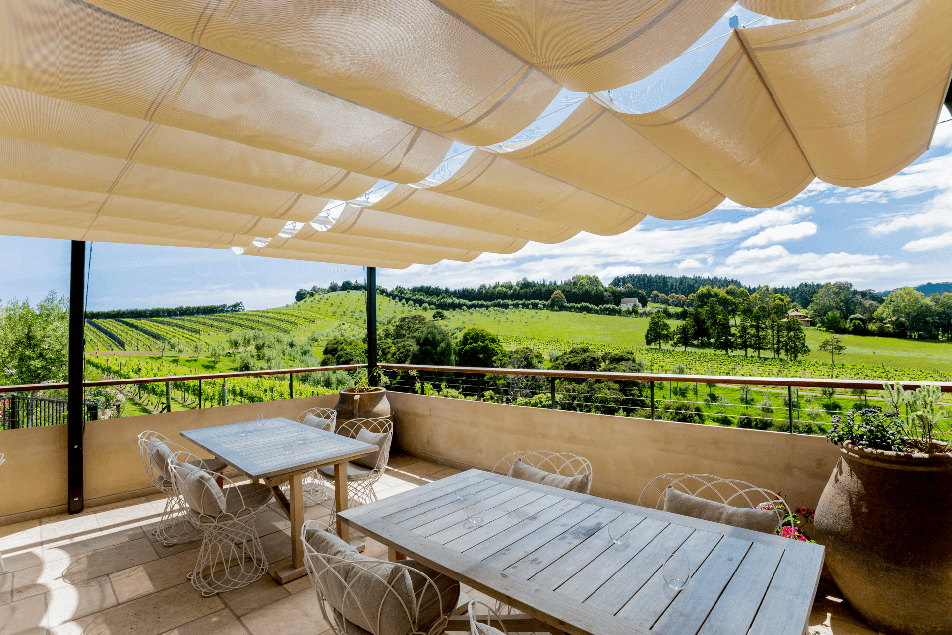 Structures that can interact with the weather can enhance the felt connection with nature.