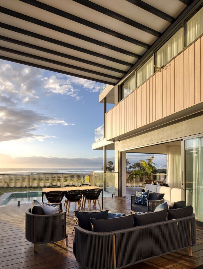 The beach house maximises the northern light