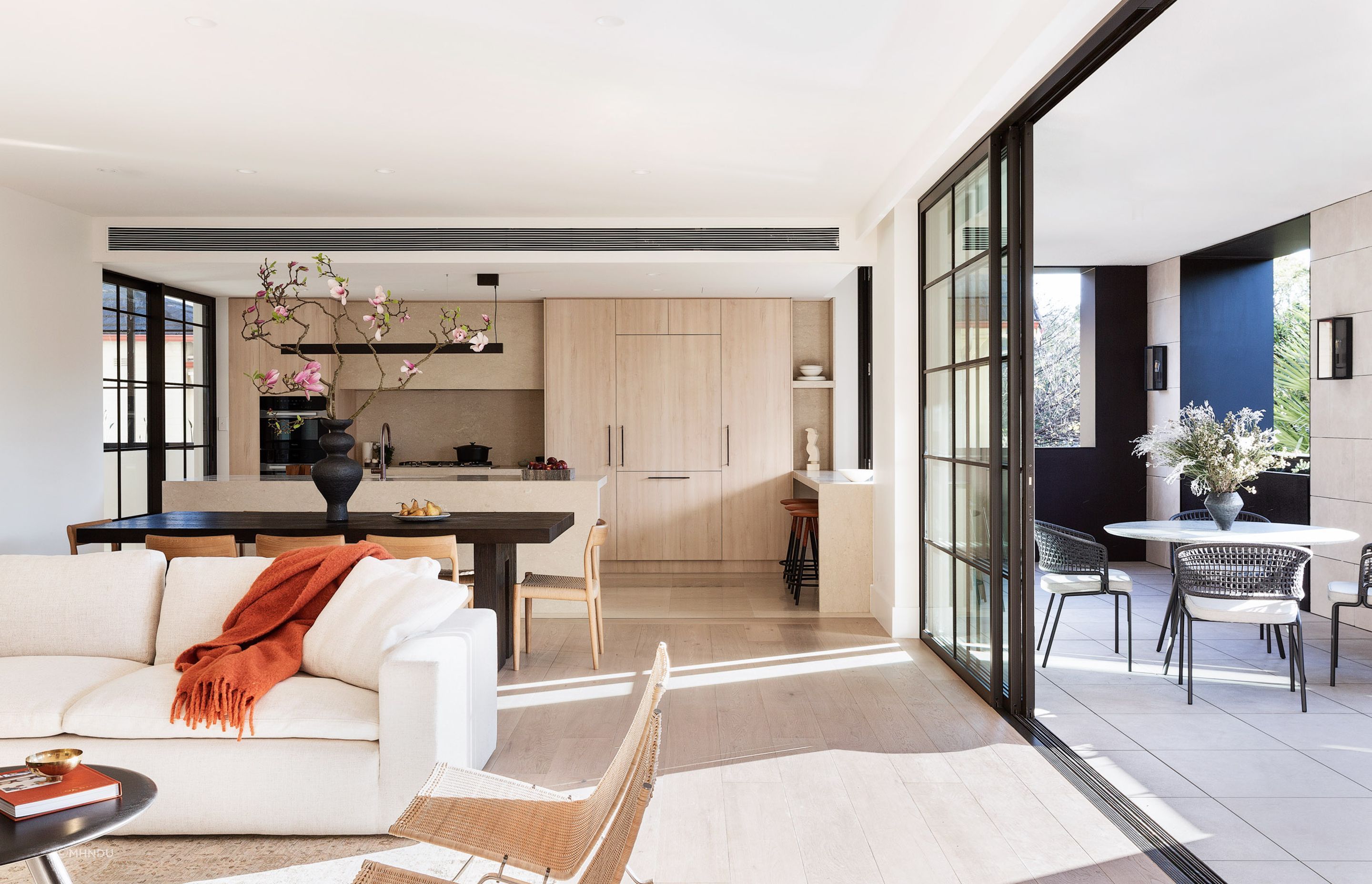 Warmth and light streams into the The Benson.