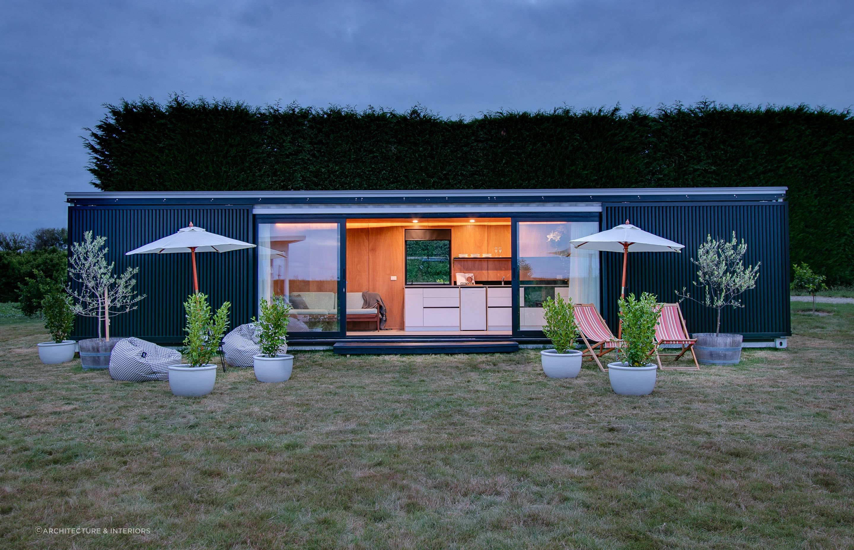 An exciting experimental shipping container home by Architecture & Interiors