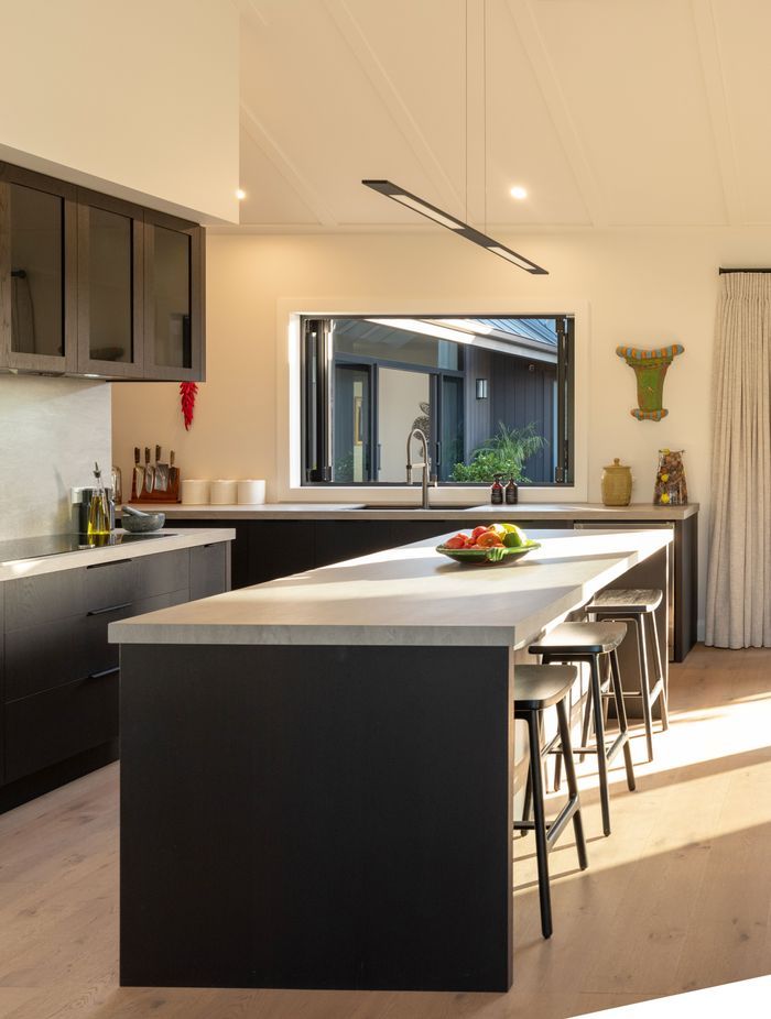 The kitchen was designed to bring its own corner of timeless luxury to the home.