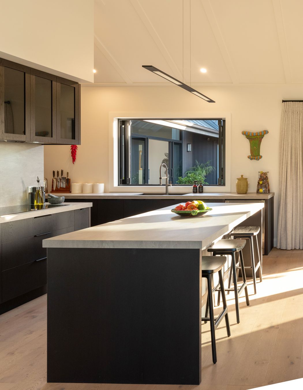 The kitchen was designed to bring its own corner of timeless luxury to the home.