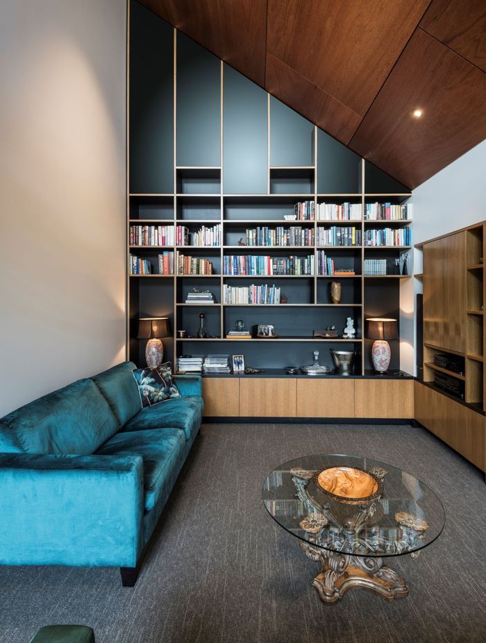 The library is the perfect quiet spot to read a book or watch the television.