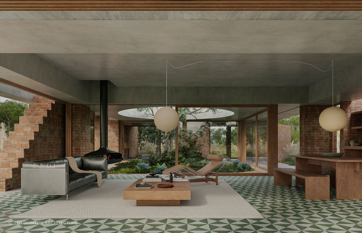 Hawks Nest is solid in form with large openings to the natural surrounds.