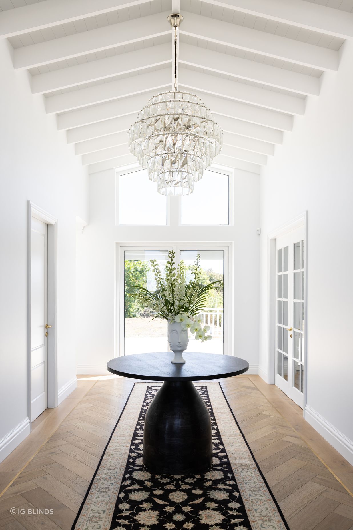 "The beauty of the internal blind system is that you can have the whole building looking uniform, and set the blinds to a timer so they all go up or down at the same time — even open to a 45-degree angle during peak sunlight hours to protect your rugs and furniture from fading."