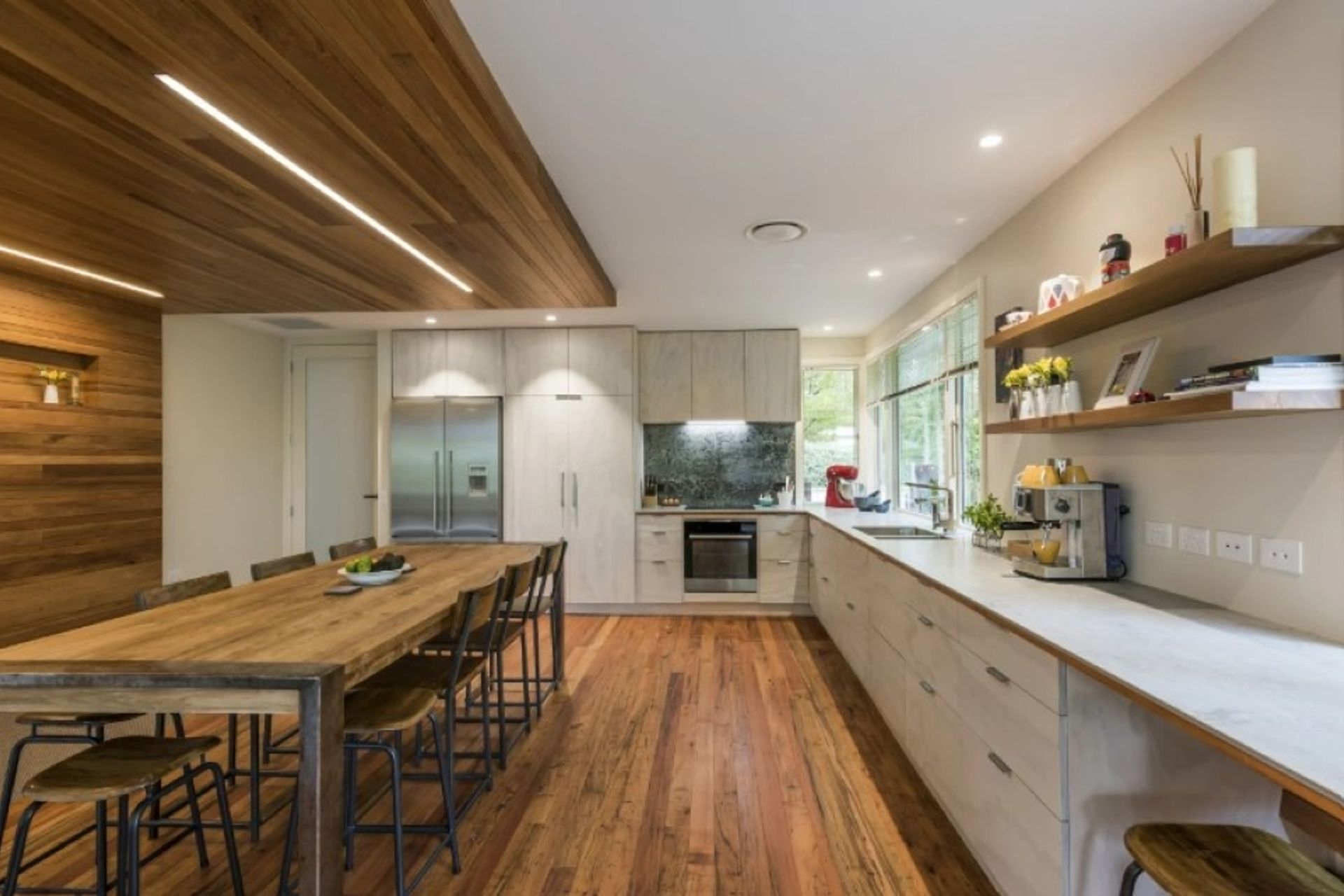 As part of a whole-house renovation, Jason Higham of Higham Architecture repositioned the kitchen to the sunnier side of the home.