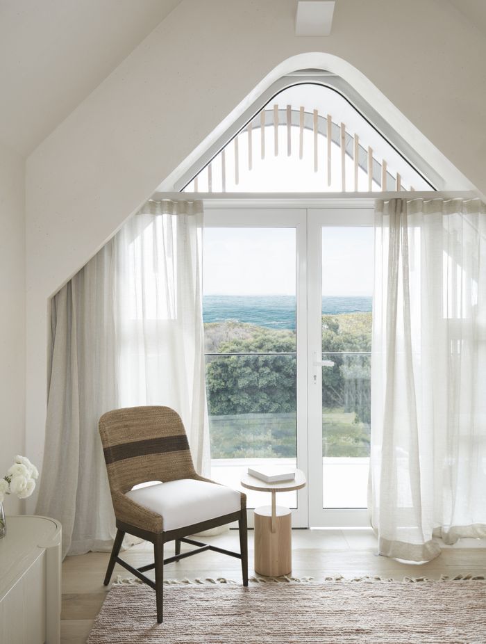 The attic space offers stunning views