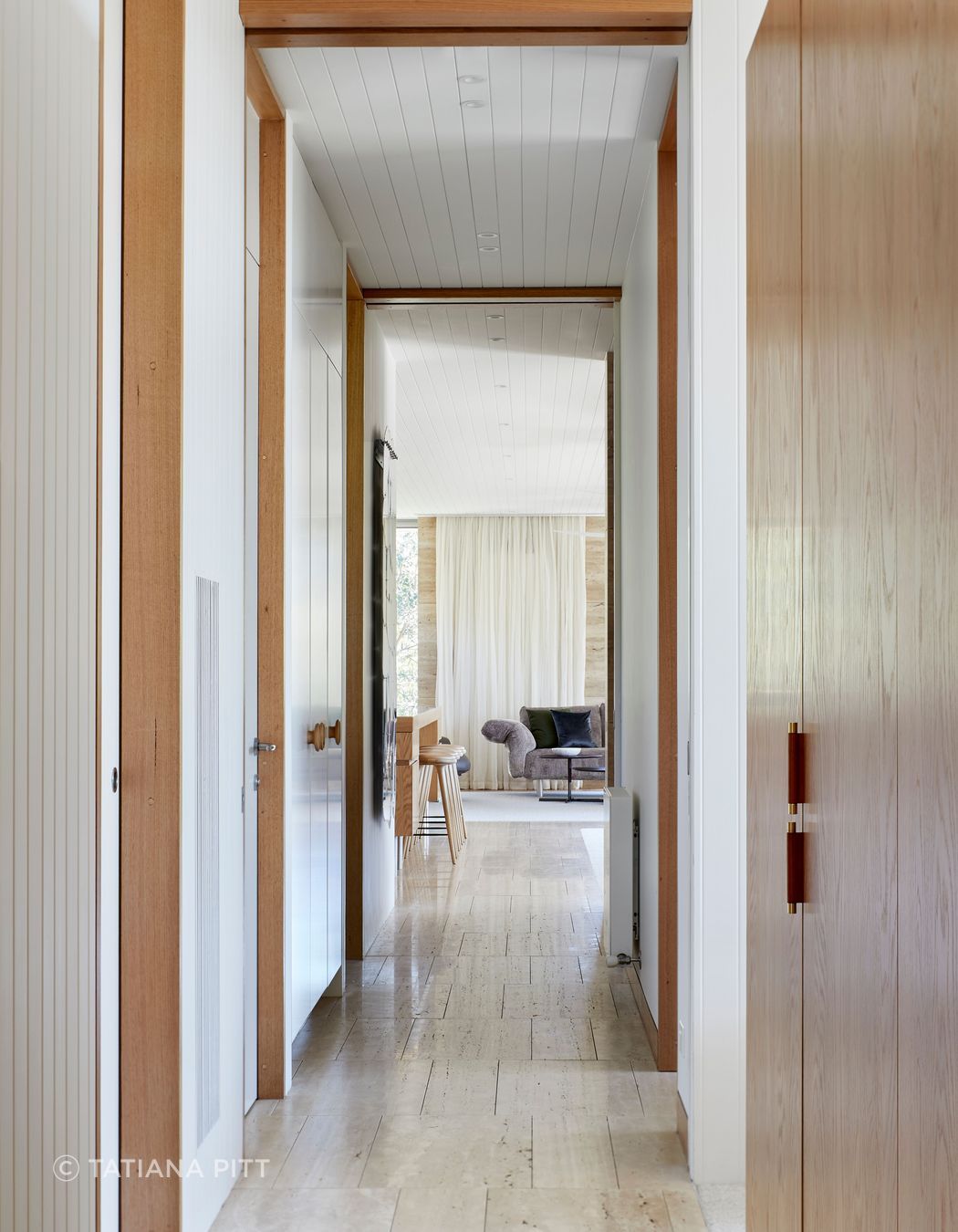 View to the living room.