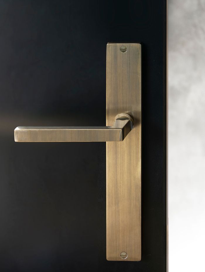 A favourite of Victorian architects, bronze door handles, like this contemporary version from Windsor Architectural Hardware, can reputedly disinfect themselves of bacteria within eight hours.