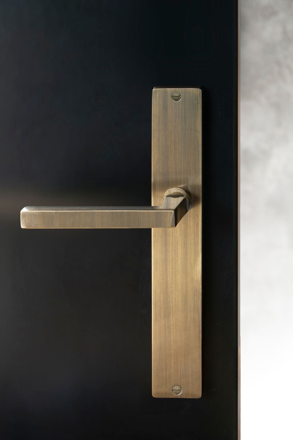 A favourite of Victorian architects, bronze door handles, like this contemporary version from Windsor Architectural Hardware, can reputedly disinfect themselves of bacteria within eight hours.