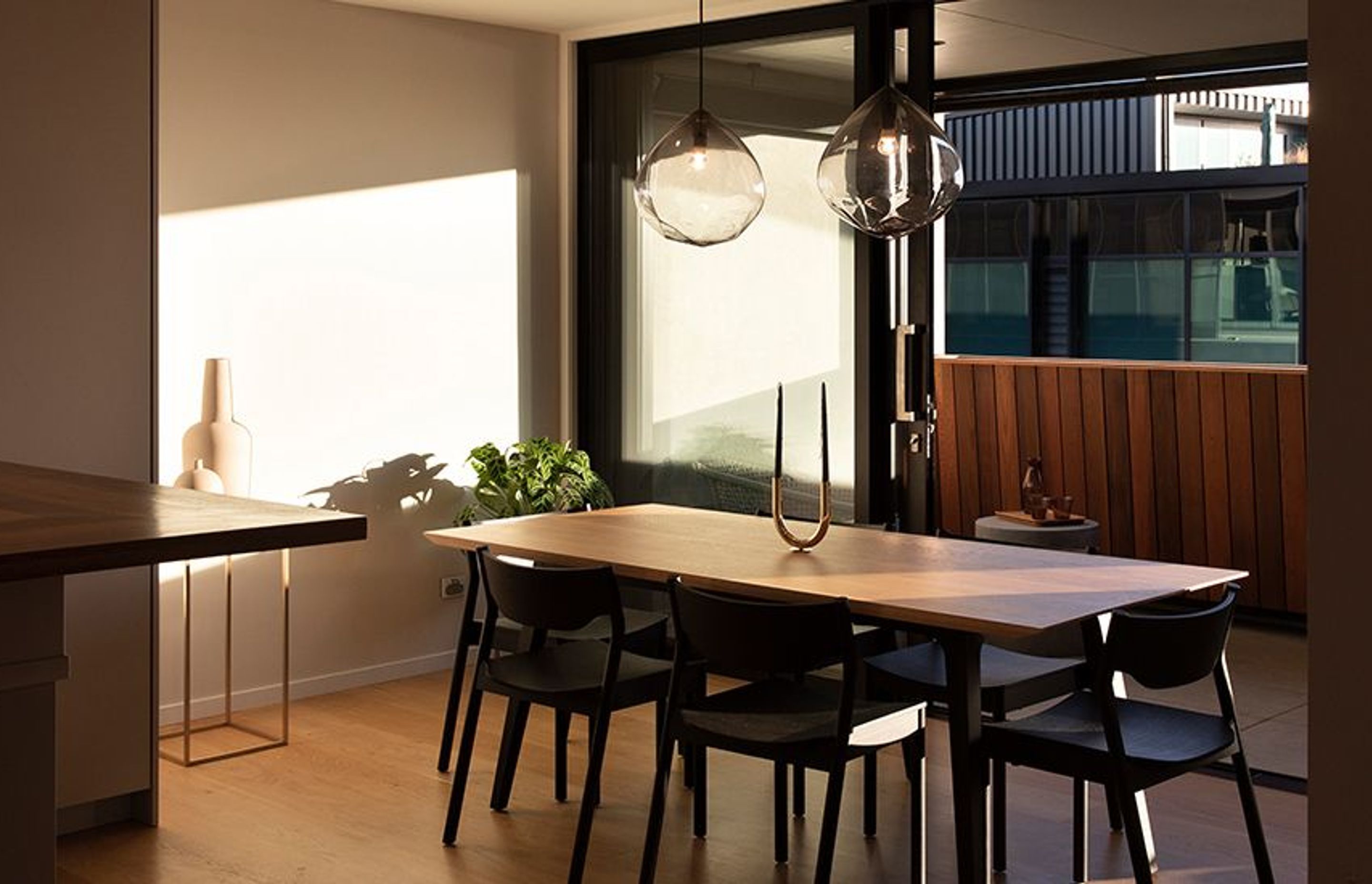 In the future, we will adopt more economical kitchens, like at this Aria Apartment in Auckland's Vinegar Lane, that efficiently utilises space and natural materials known to be anti-bacteria as well as aesthetically pleasing. Photograph by David Straight.