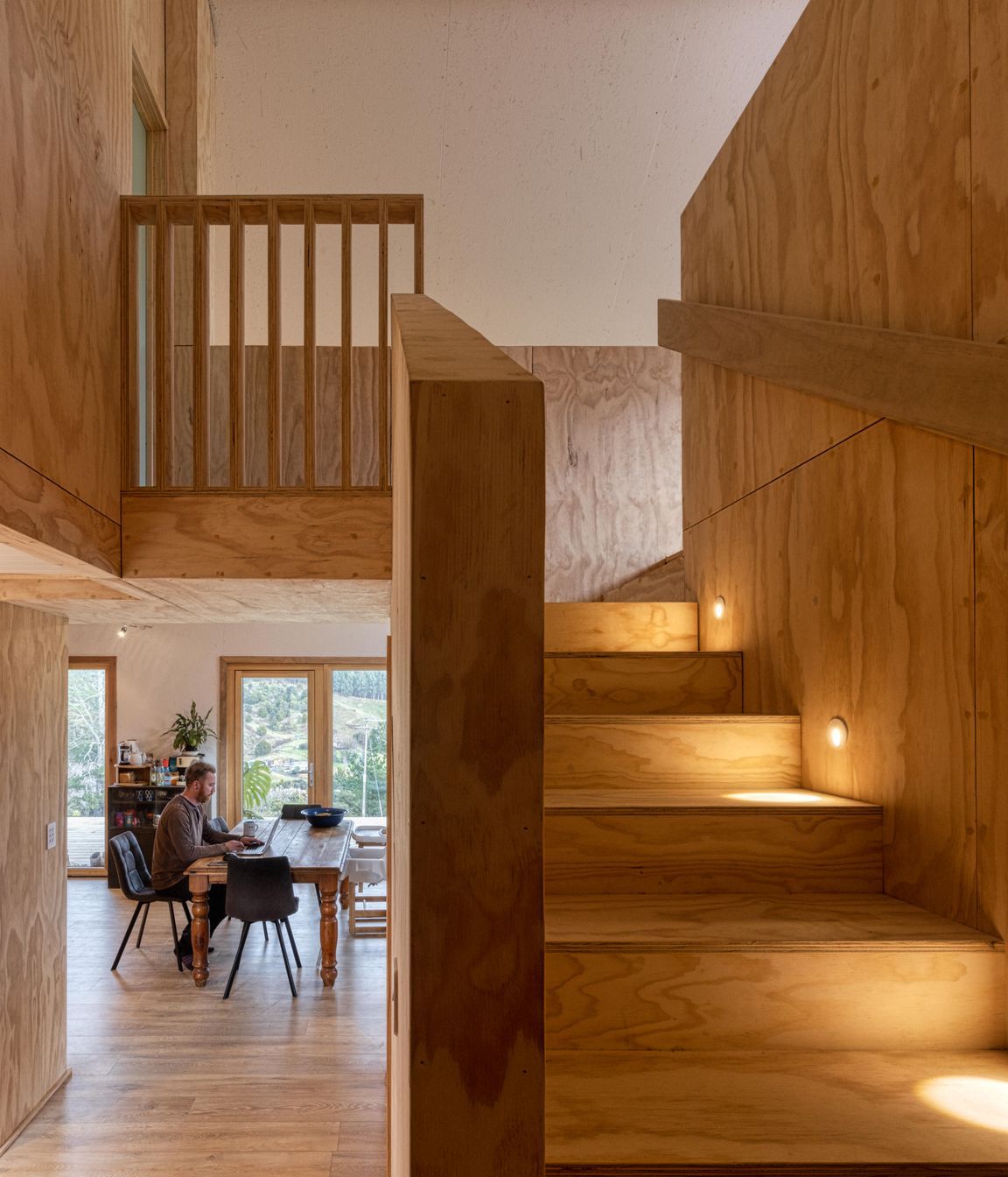 The home is 170sqm. “I cut my teeth doing loft extensions in London, so fitting a lot into a small space is something I'm quite experienced with.”