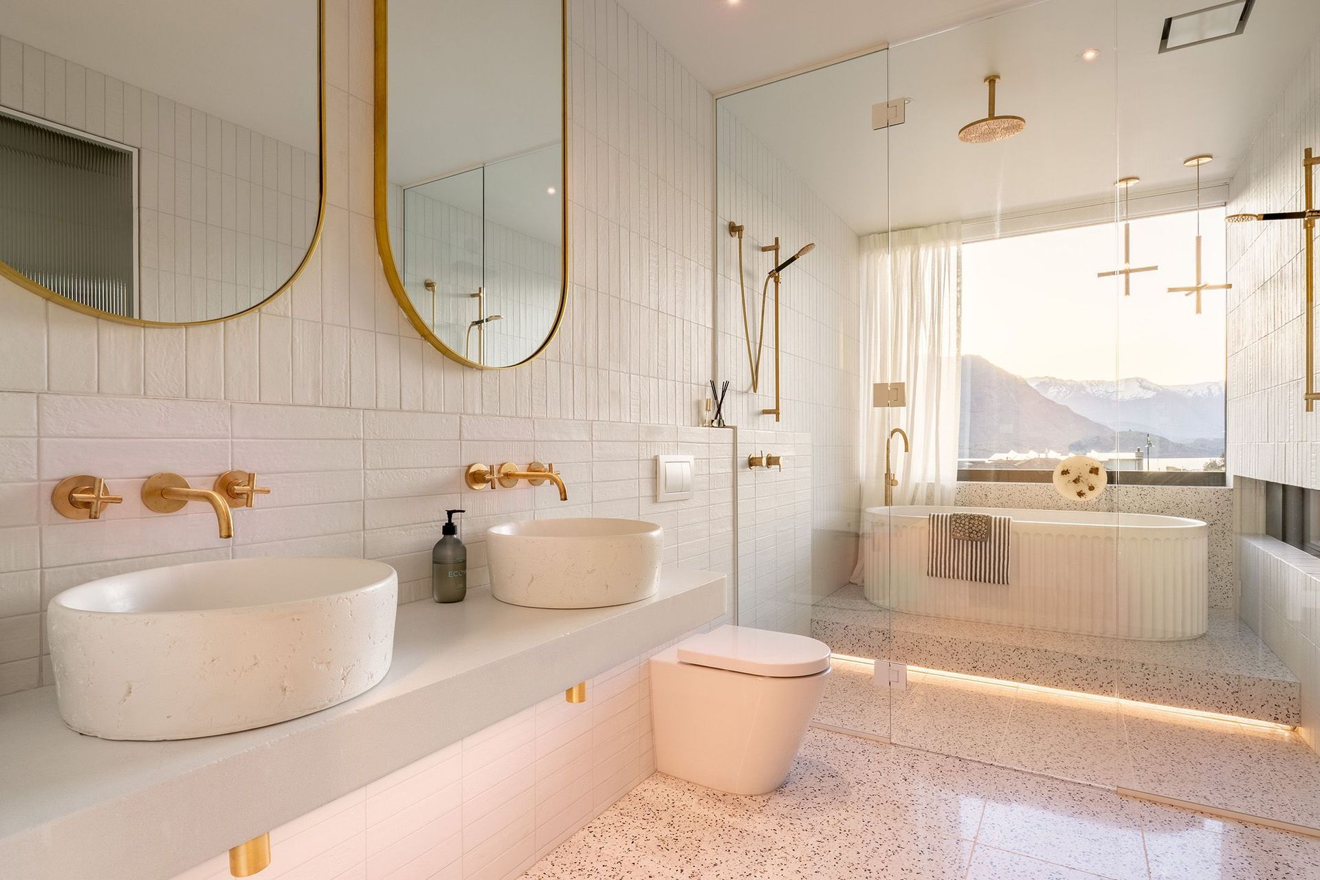 Heightened luxury in the upper level bathroom