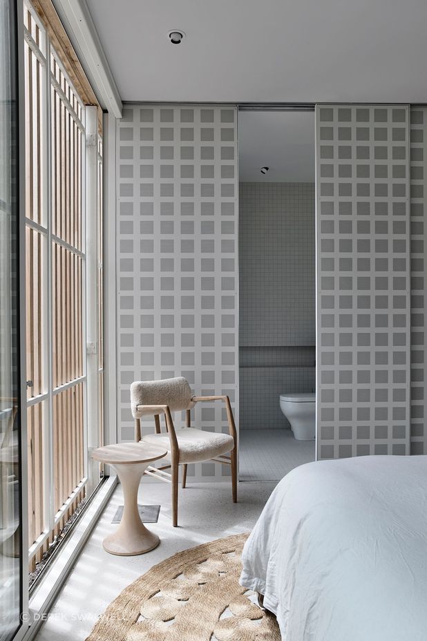 Japanese inflections are found throughout, such as the paper-look sliding doors.