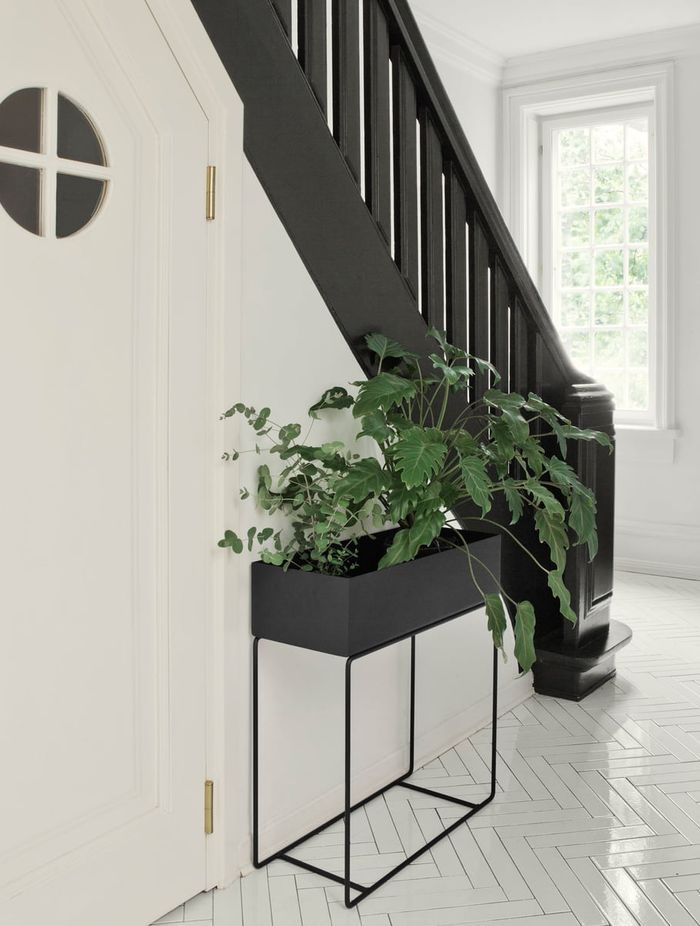 With planter boxes like this black steel model from SLOW, nature can easily be brought inside.