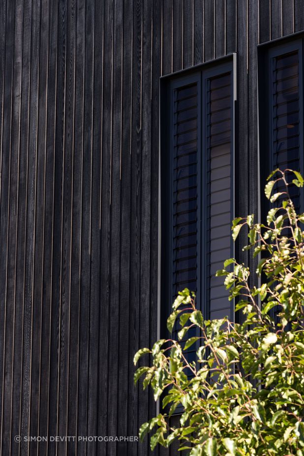 Custom shiplap cedar cladding by Rosenfeld Kidson &amp; Co.