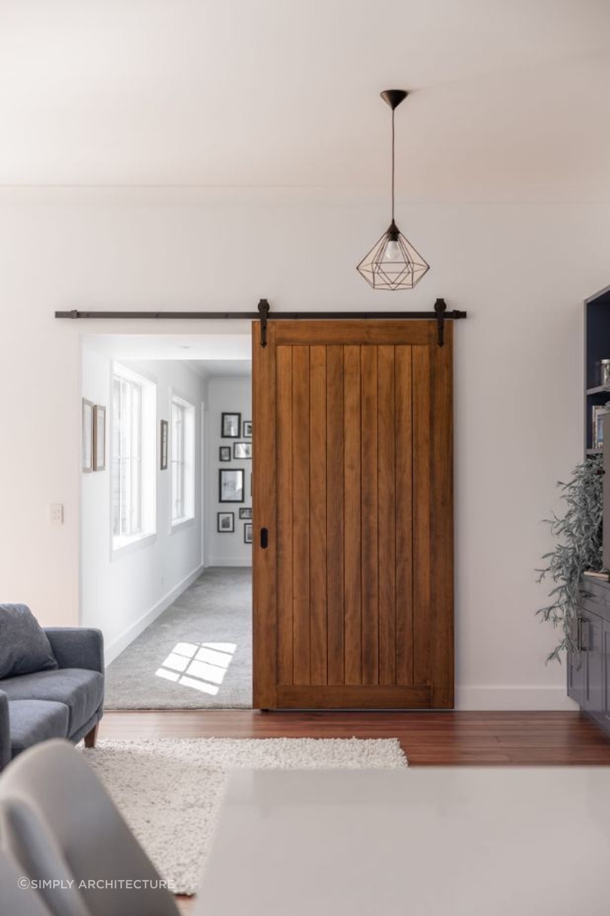 The Barn Door in the Taihape extension furthers the feel of a true country home