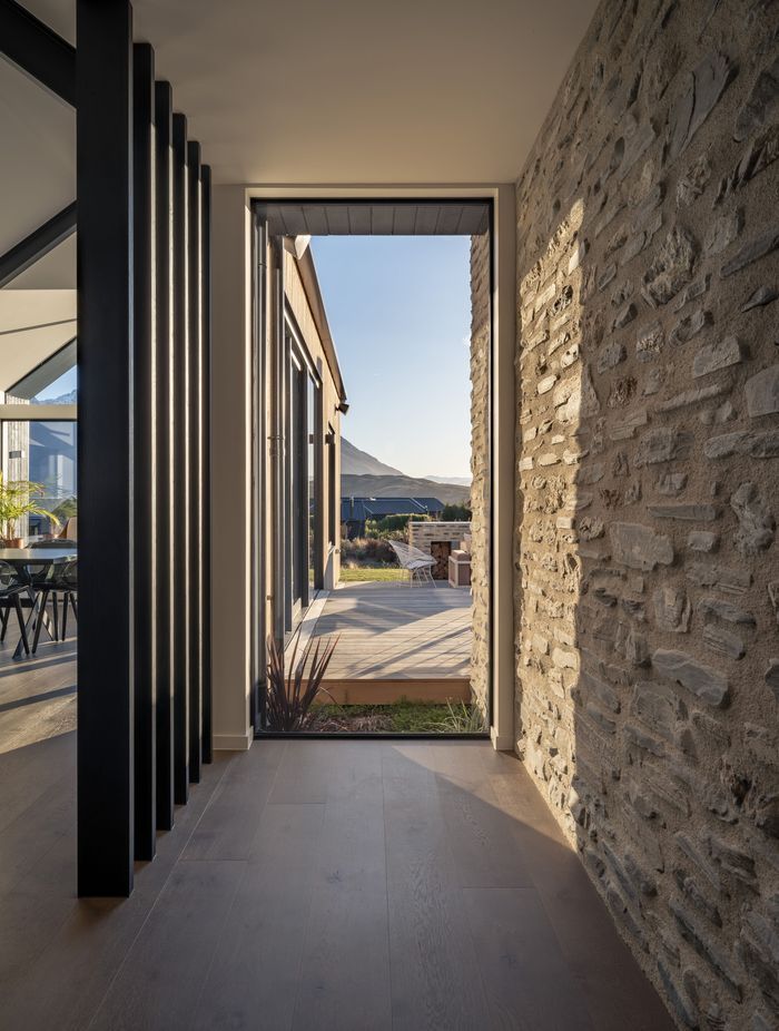 Selected materials fit neatly into the architecture of the region