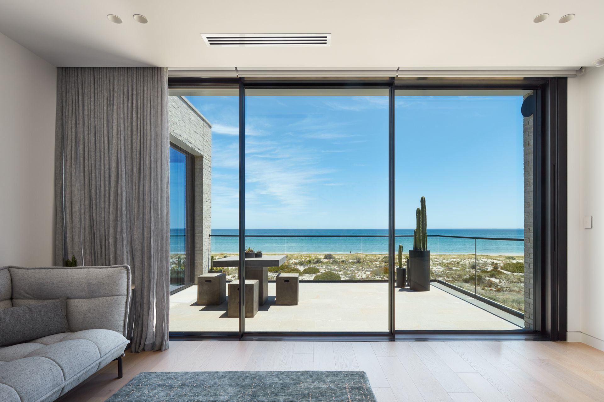 Grand ocean views from the upstairs family room