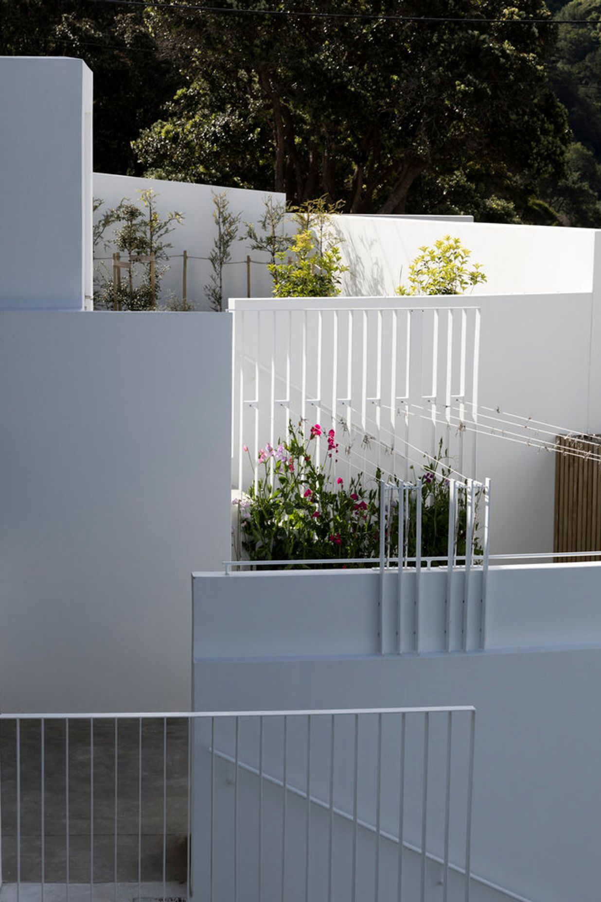 Cleverly designed washing lines in Parsonson Architects' Salmont Place apartments are both discreet and in keeping with the architecture.