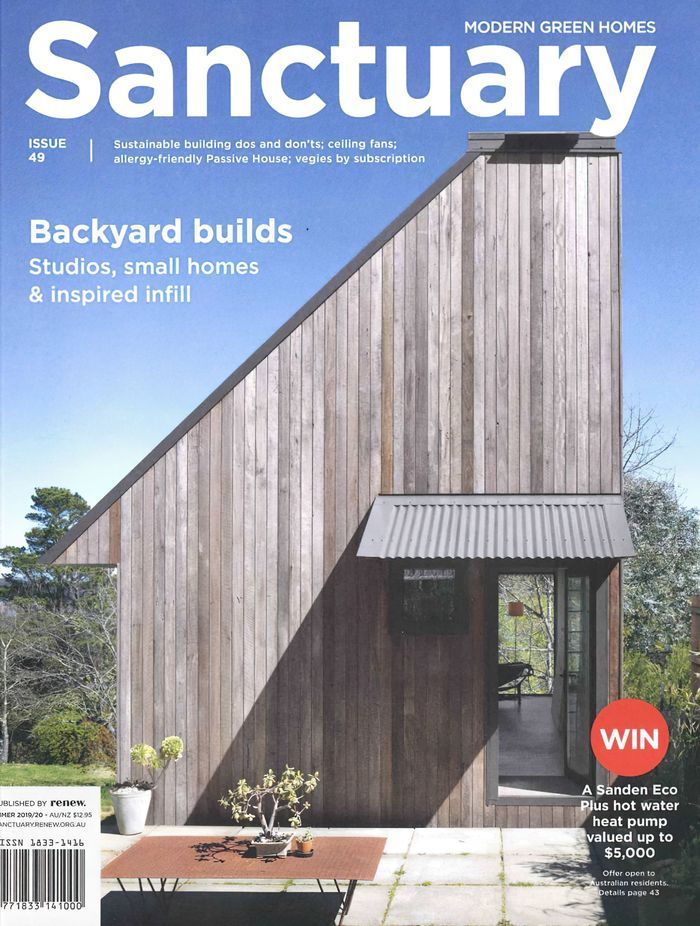 Great to see our Blue Mountains Studio on the front cover of Sanctuary Magazine.