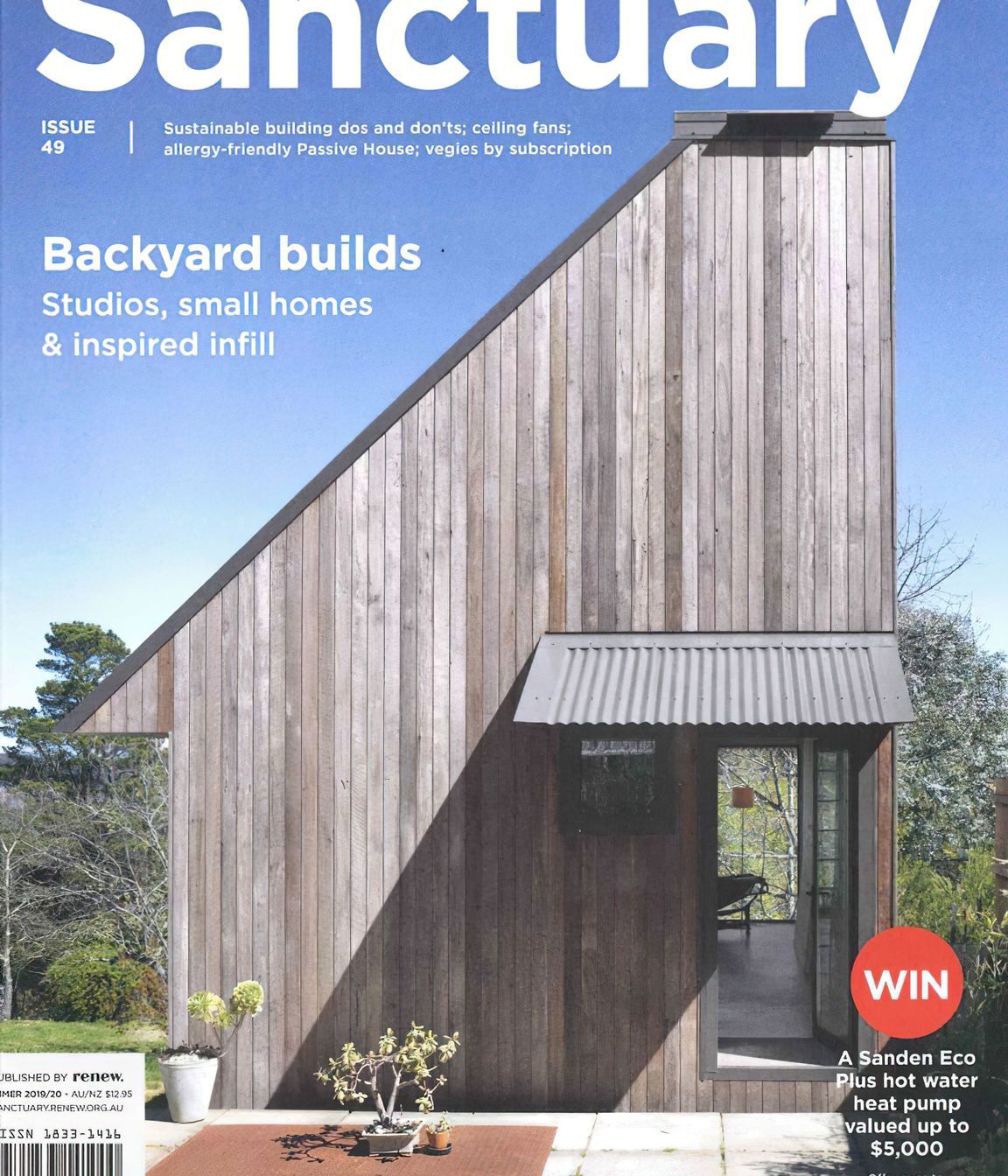 Great to see our Blue Mountains Studio on the front cover of Sanctuary Magazine.