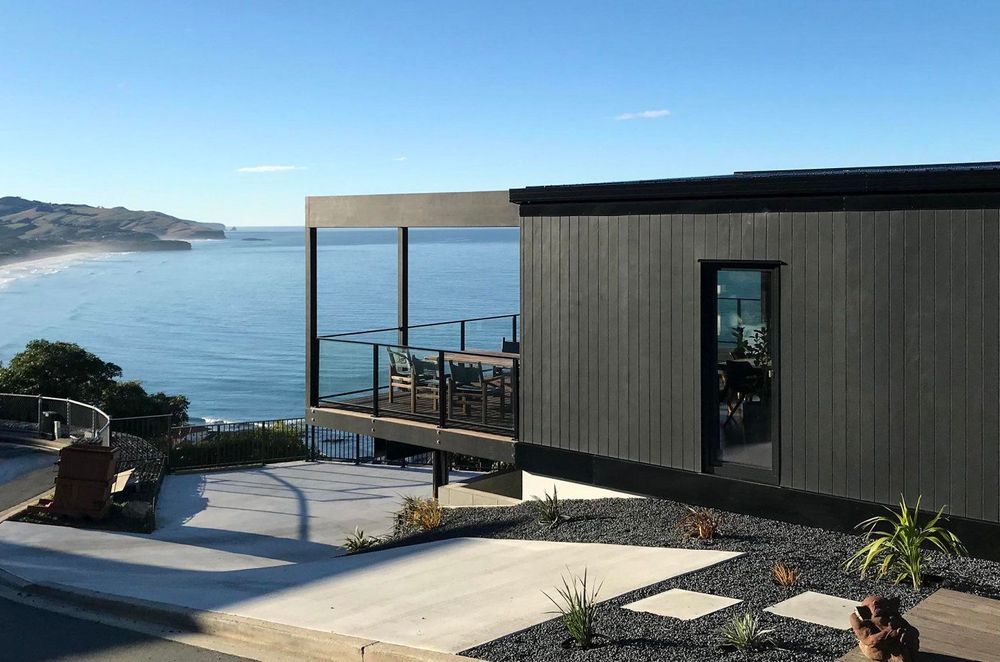 Ocean views grace this certified Passive House in St Clair, Dunedin. Photo: Tim Ross
