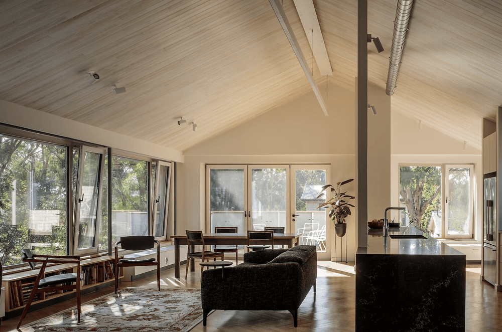 The homeowners wanted a low-energy house they could enjoy over a long period of time, a home that would outlive them, that would be comfortable and timeless.