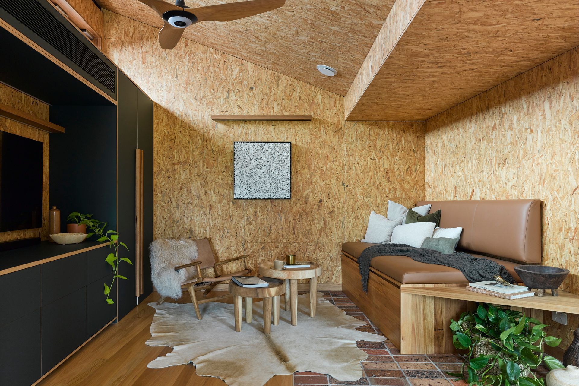 Each reclaimed element echoes a commitment to minimising the use of new materials.