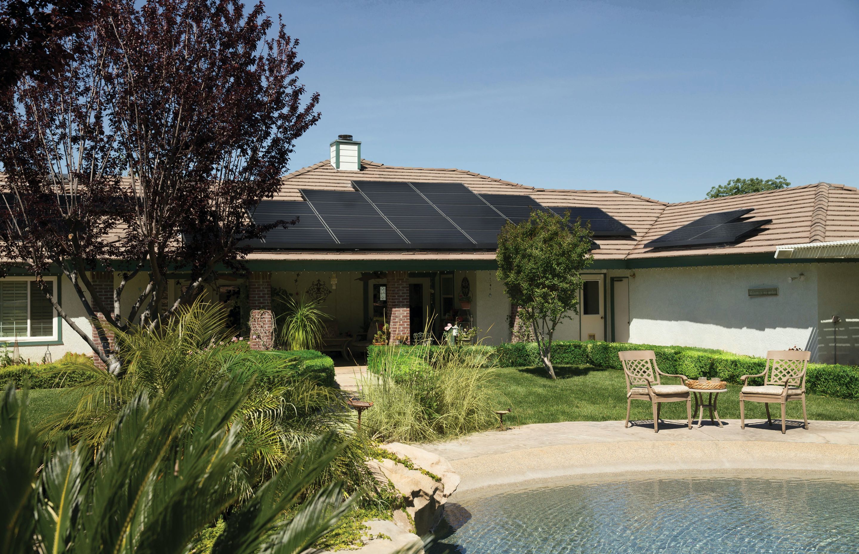 The number of panels needed depends in part on the peak electricity demand the home presents.