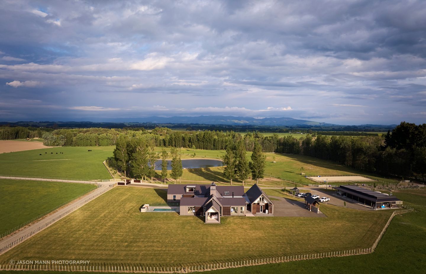 From the home, there's views out to Ruapehu in the north and Kapiti Coast to the south.