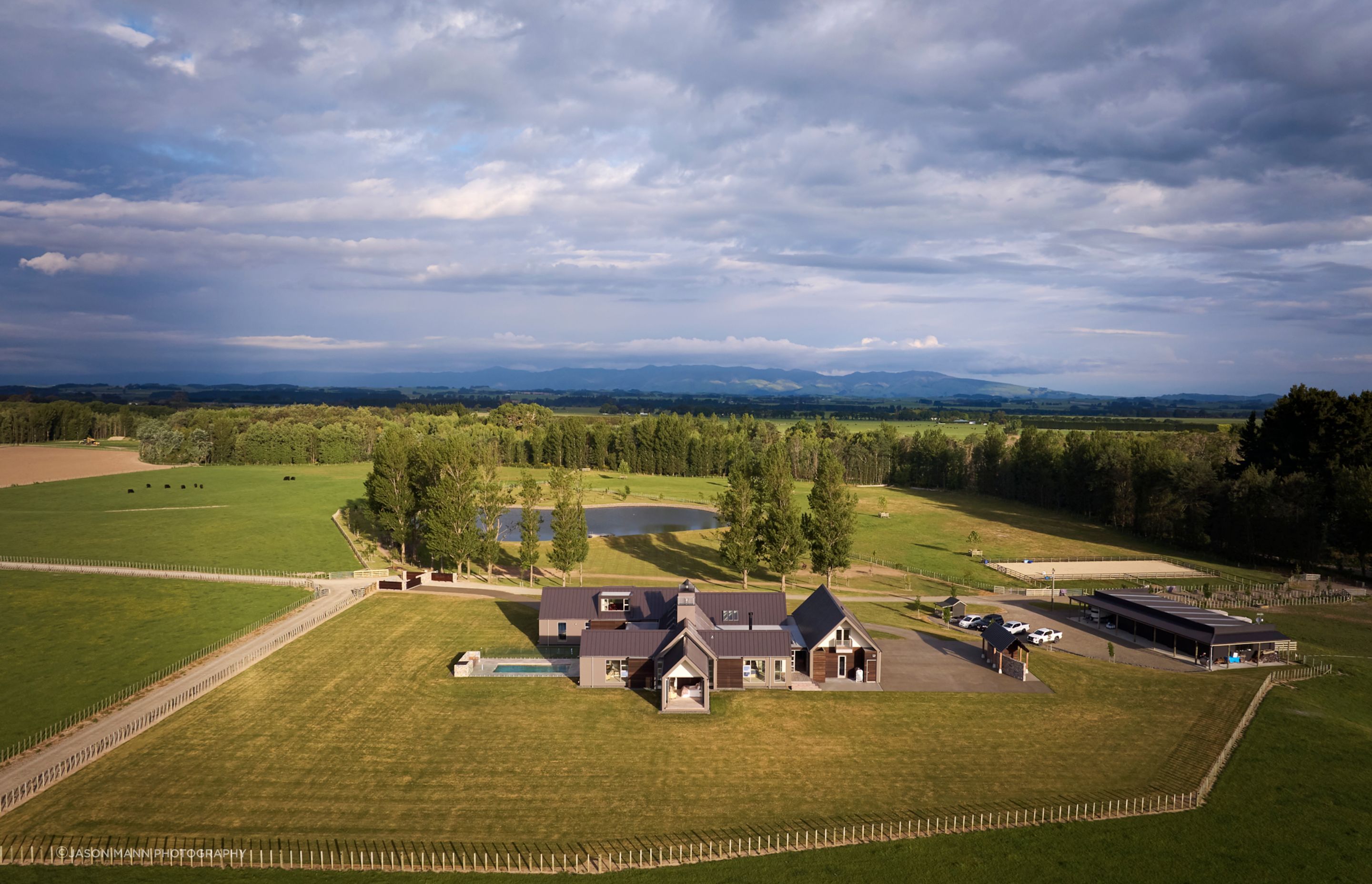 From the home, there's views out to Ruapehu in the north and Kapiti Coast to the south.