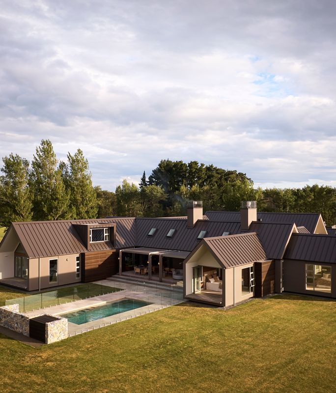 A farm homestead with serene and subtle detailing