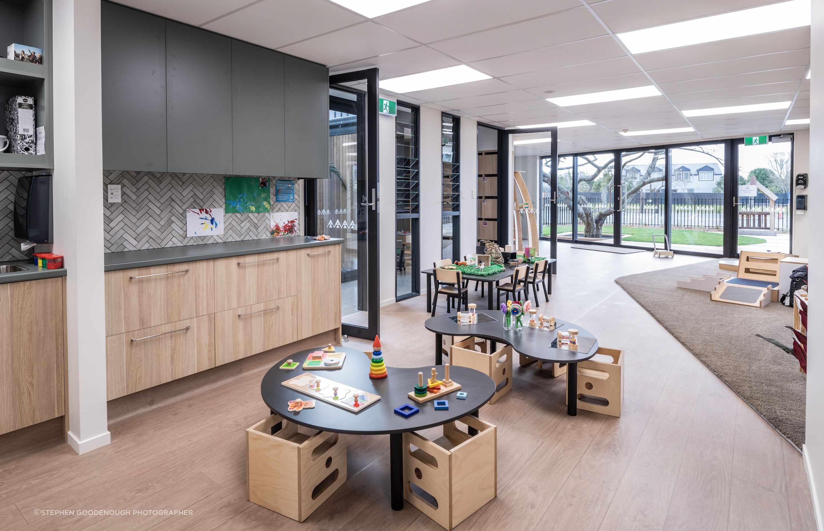 The client imagined a one-of-a-kind space that hosts a connection with nature first and foremost, presenting a raw environment filled with opportunities for sensory-rich play.