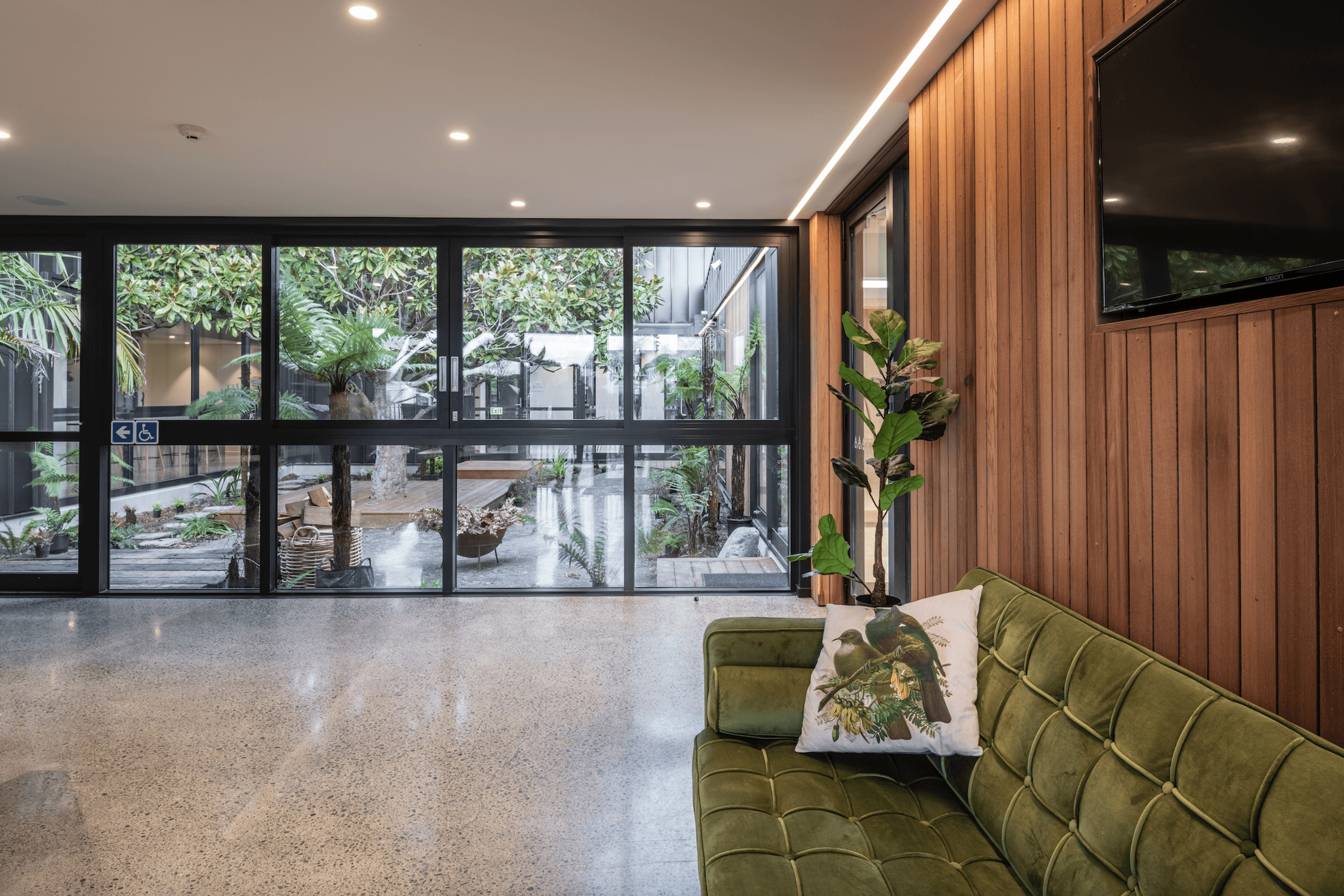 “Halswell Quarry Preschool forms the gatehouse to the community, right where childhood education belongs,” says Craig South, Director of South Architects.