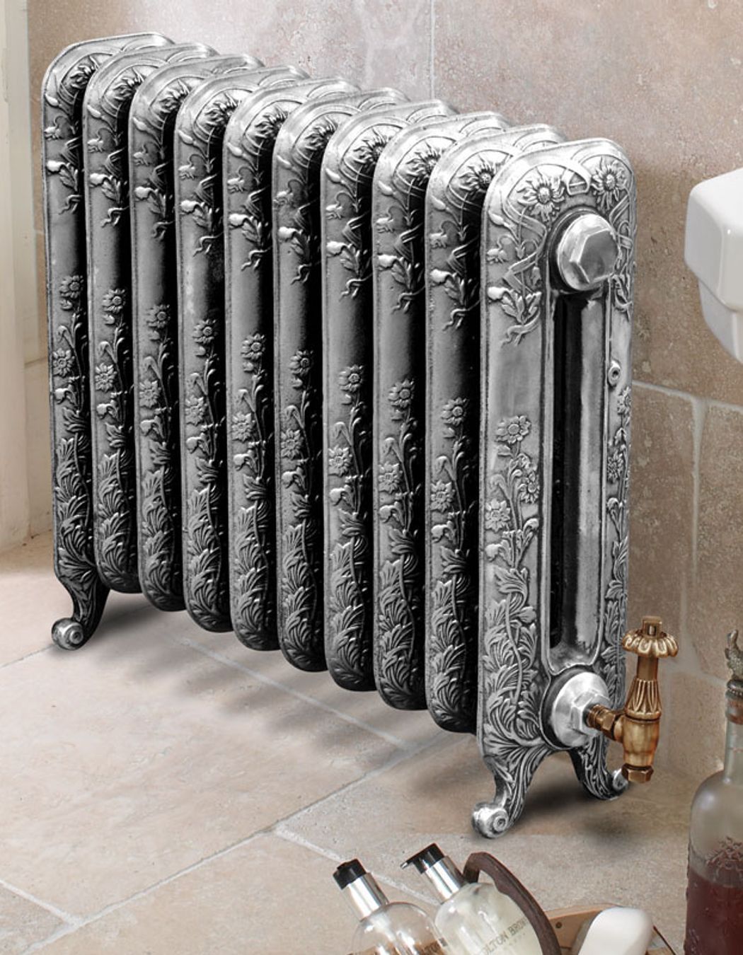 The Montpellier Cast Iron Radiator from Paladin is a great example of natural design elements blending with technology.