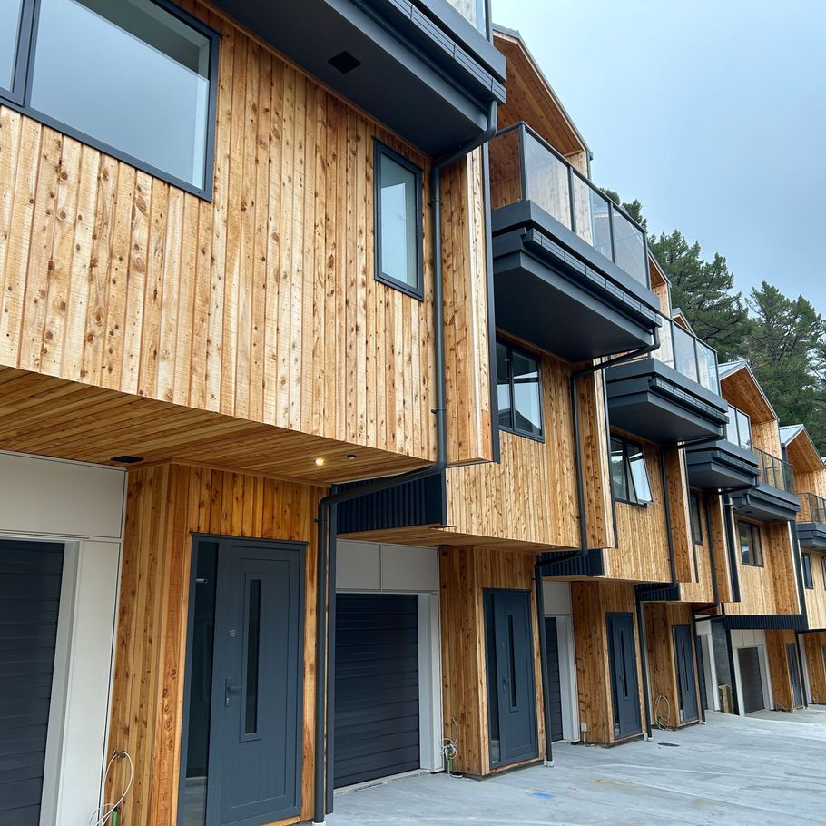 High-density living: the organic influence of Macrocarpa timber