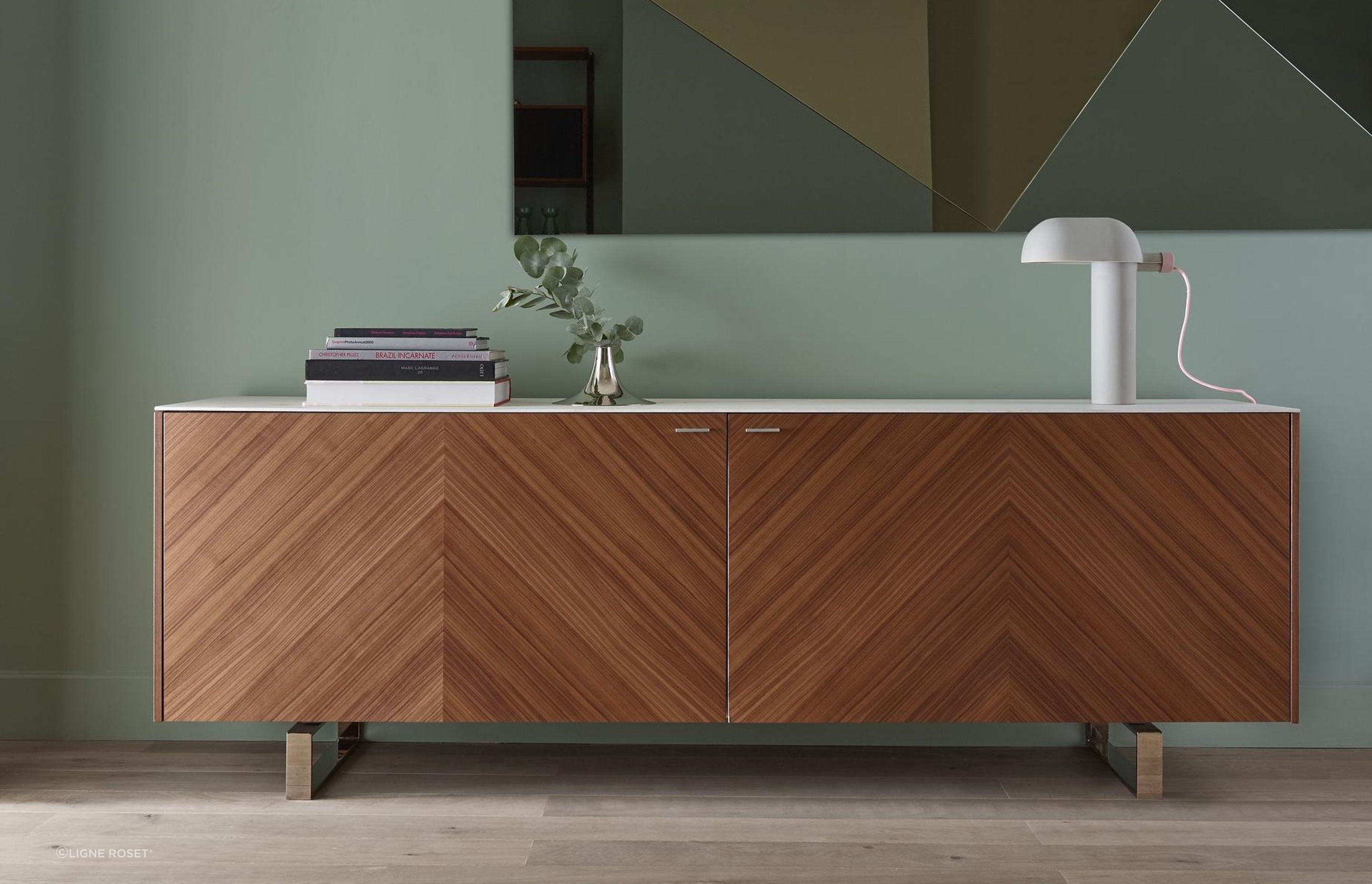 The distinctive coplanar doors is just one of the many outstanding features of the Coplan Sideboard by Pagnon &amp; Pelhaitre