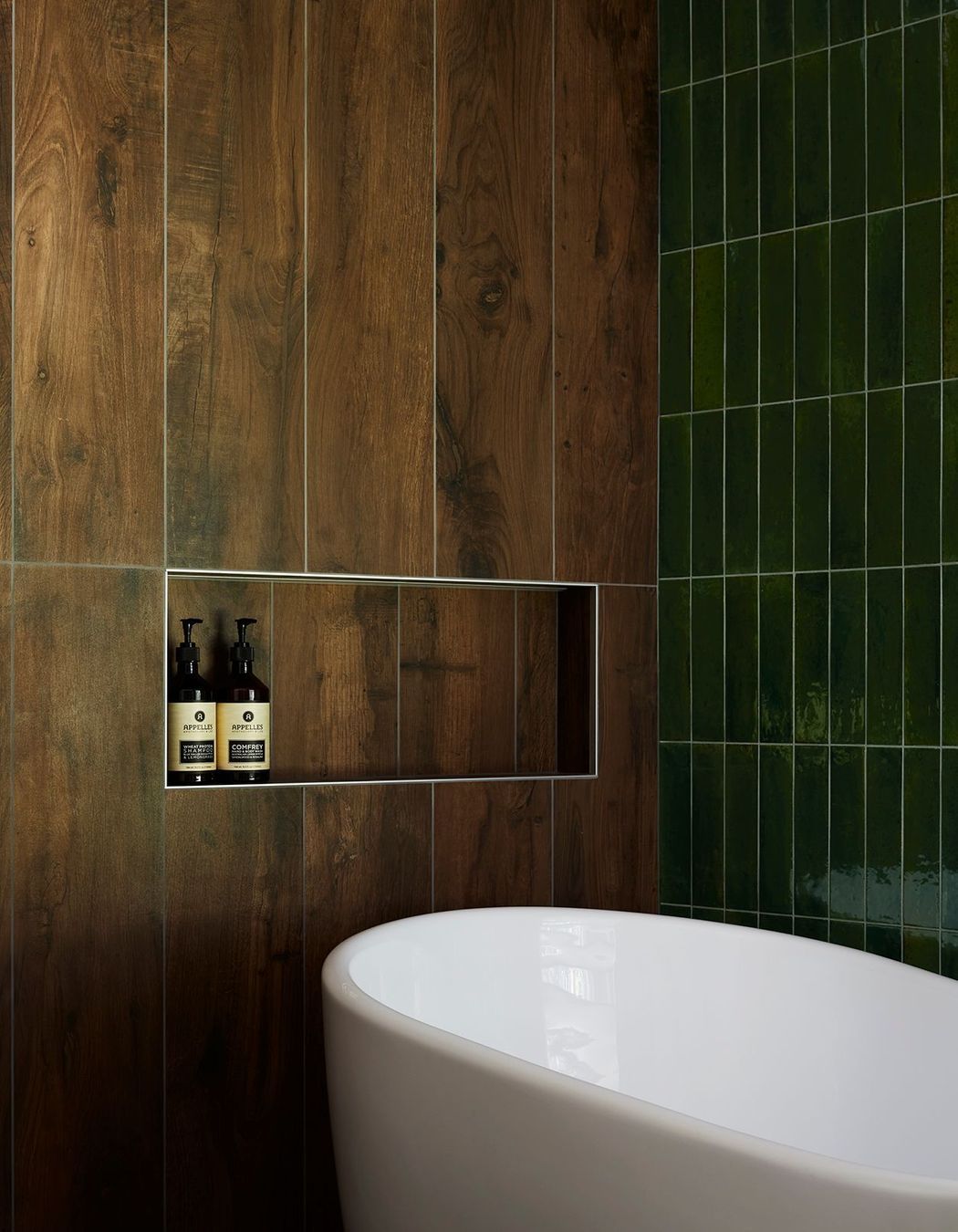 Finished with Cherryion wood-look tiles to add warmth.