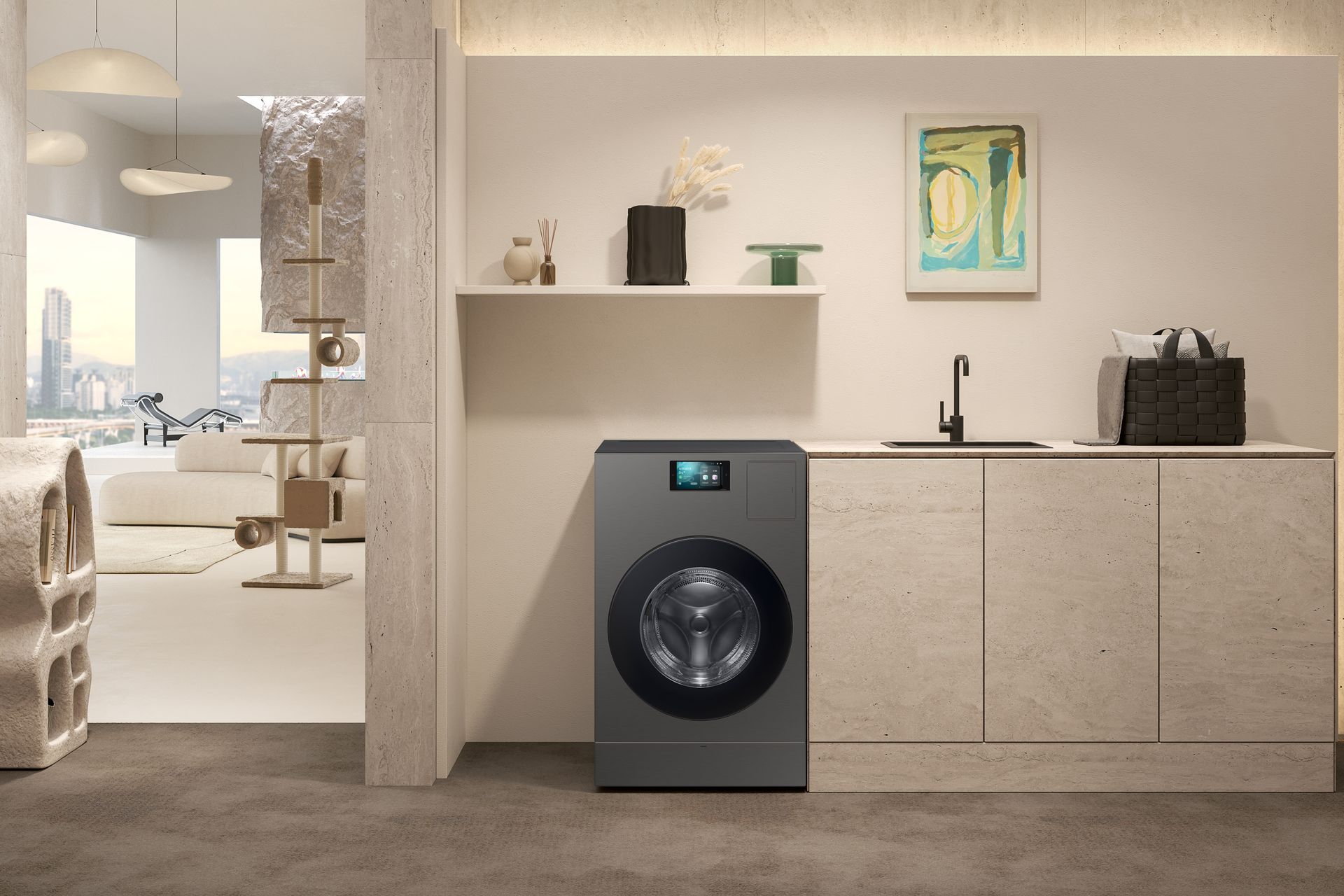 Slim, minimalist and discreet, the Bespoke AI Heatpump Combo means your laundry is taken care of so you can carry on with more important tasks; with AI technology, laundry time is as intuitive and hands-off as it gets.