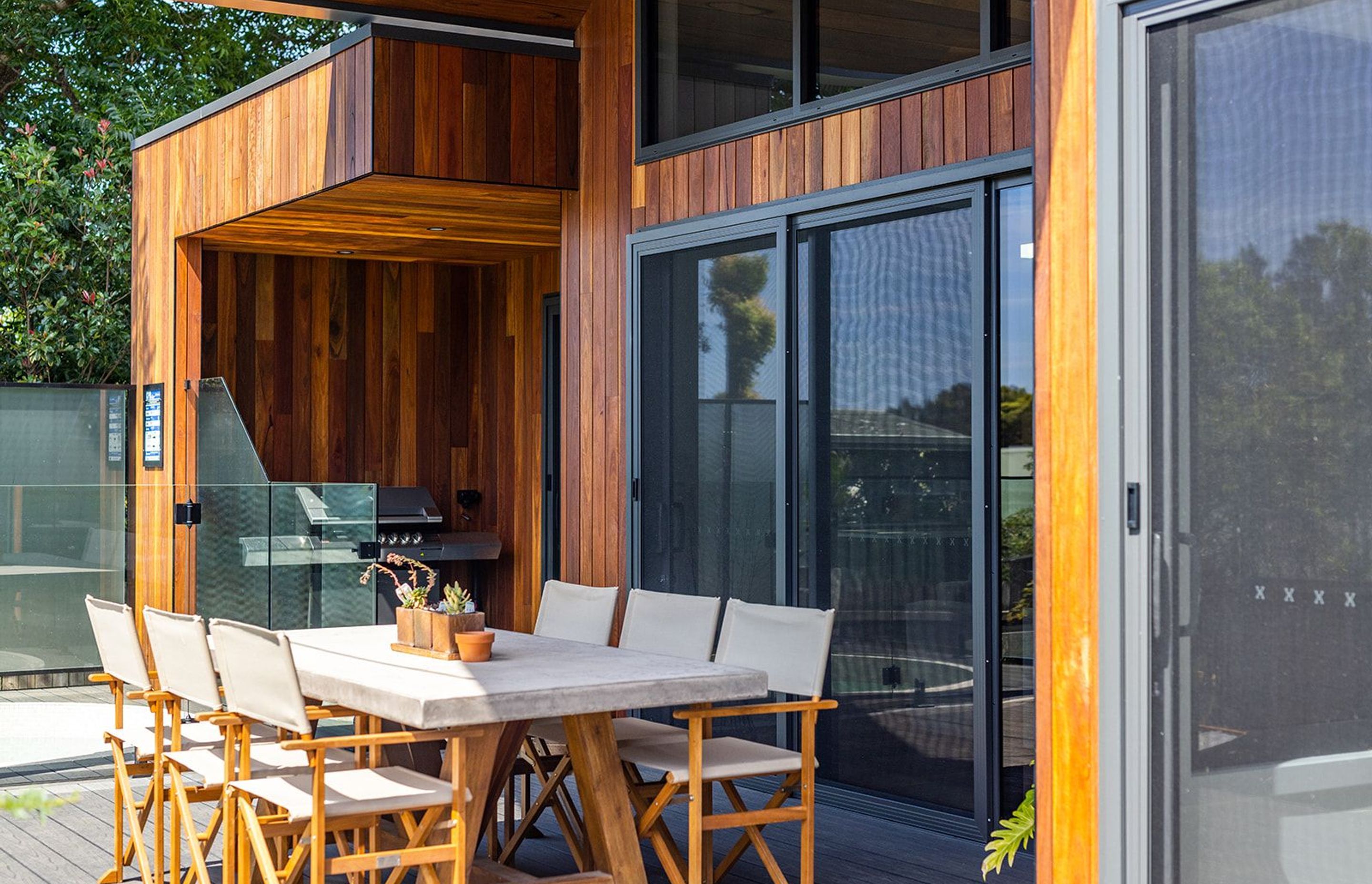 The system comes in solid, durable Australian hardwood.