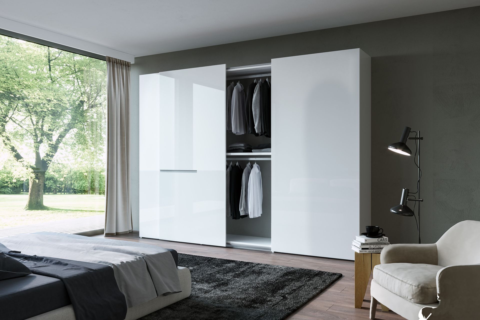 Cinetto Volo Sliding System for Overlapping Doors by Wilson & Bradley