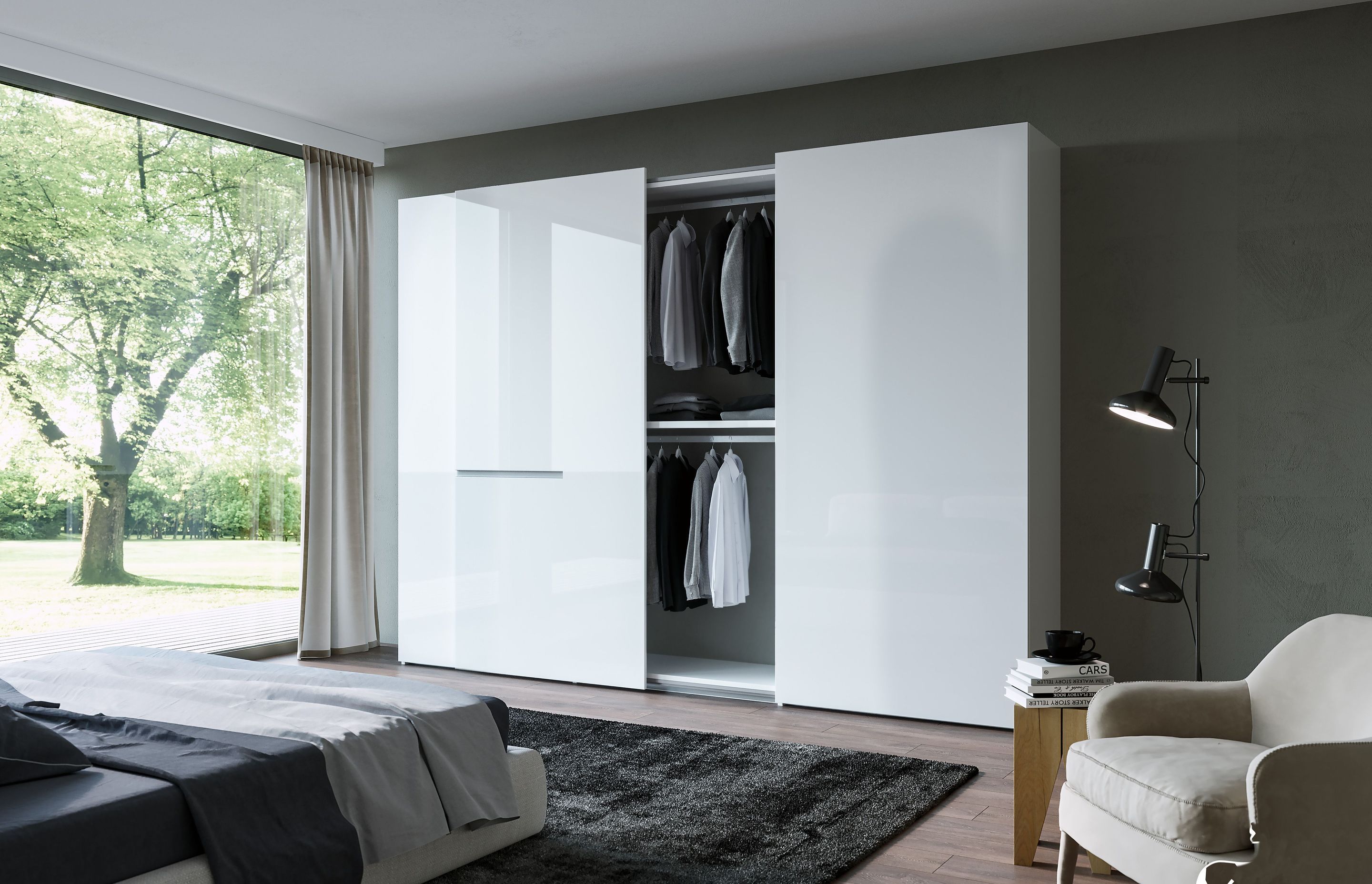 Cinetto Volo Sliding System for Overlapping Doors by Wilson & Bradley