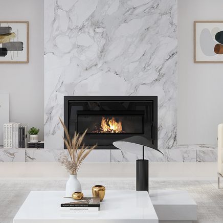 The latest clean-air indoor wood fireplaces