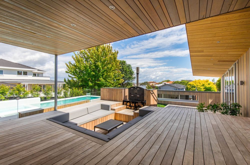 Vitex Timber Decking like this exquisite example from JSC Timber is very well suited to the sometimes harsh New Zealand climate